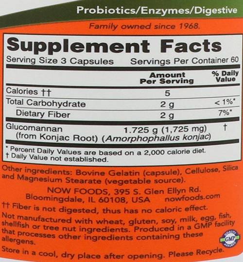 Glucomannan 575 mg - 180 kapsul