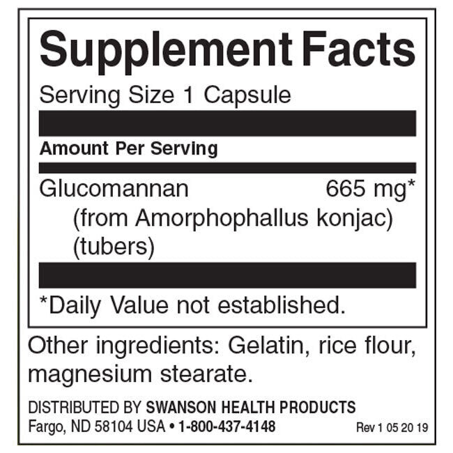 Glucomannan / Konjac Root 665 mg - 90 kapsul