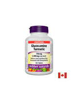 Glukozamin Kurkuma - Glukozamin sulfat + Kurkuma - Zdravi sklepi, 120 tablet <tc>Webber Naturals</tc>