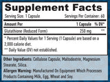 Glutation 250mg. / 60 VCAPS.