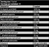 Zlati test PAK | Z DAA, Fenugreek & Tribulus - 30 paketov