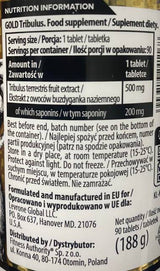 Zlati tribulus 500 mg - 90 tablet