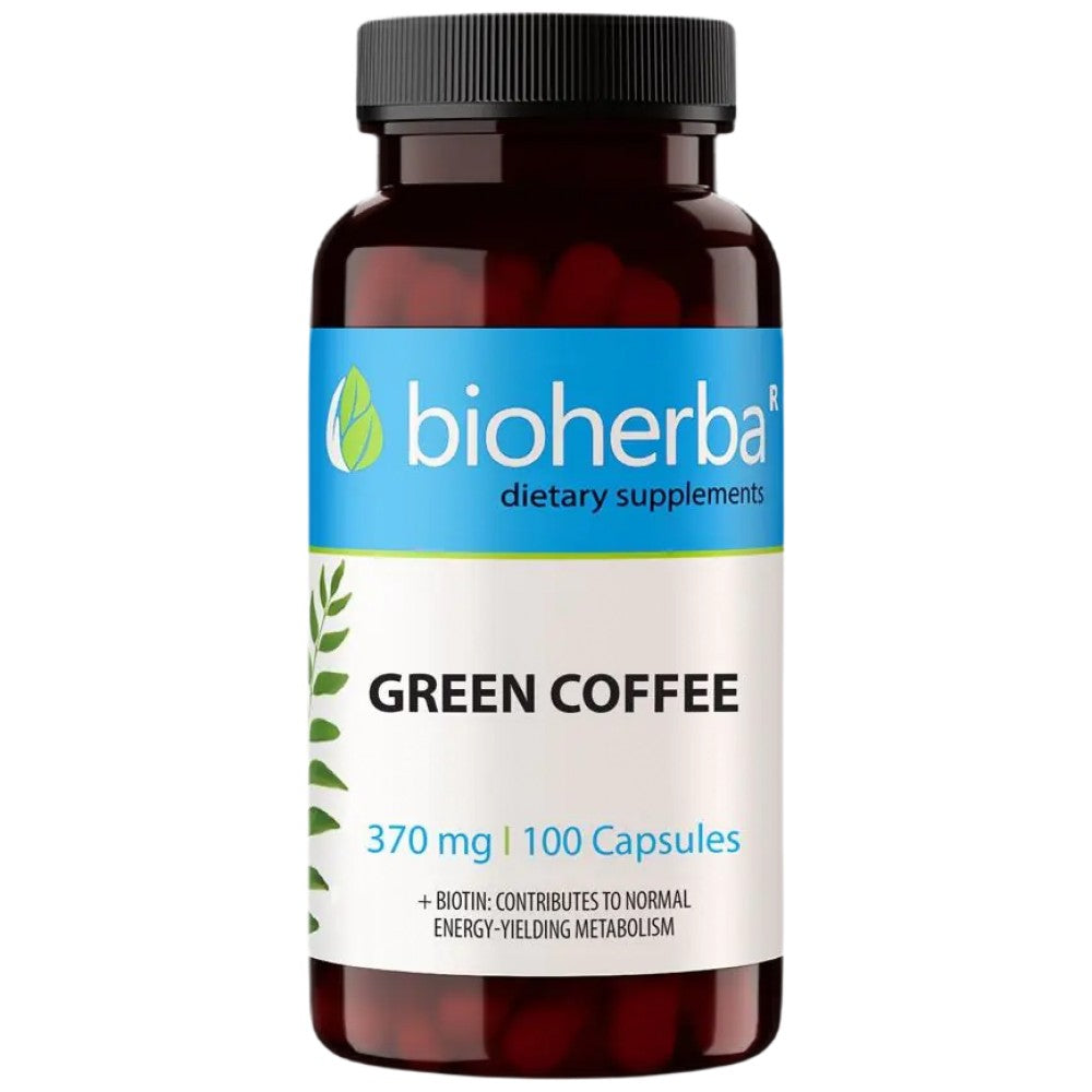 Zelena kava 370 mg - 100 kapsul