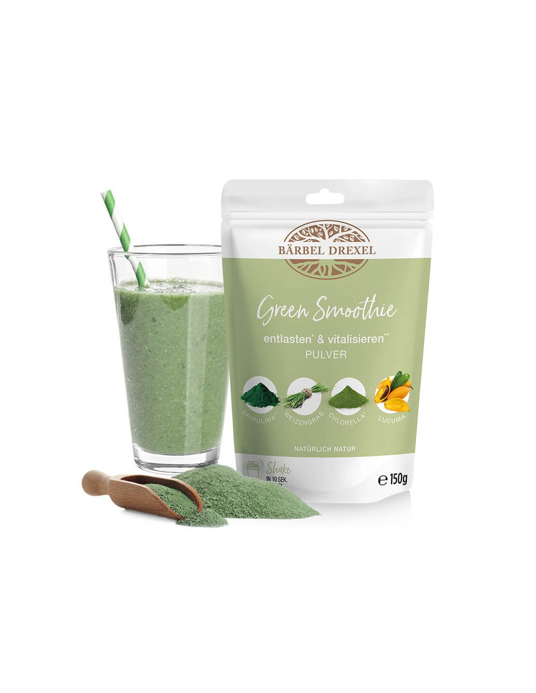 Green Smoothie / Zeleni smuti (mešanica zelenih bio živil), 150 gr <tc>Bärbel Drexel</tc>