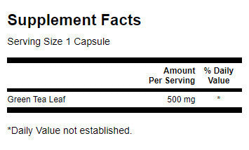 Zeleni čaj 500 mg - 30 kapsul