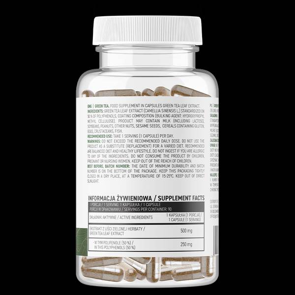 Zeleni čaj 500 mg / vege 90 kapsul