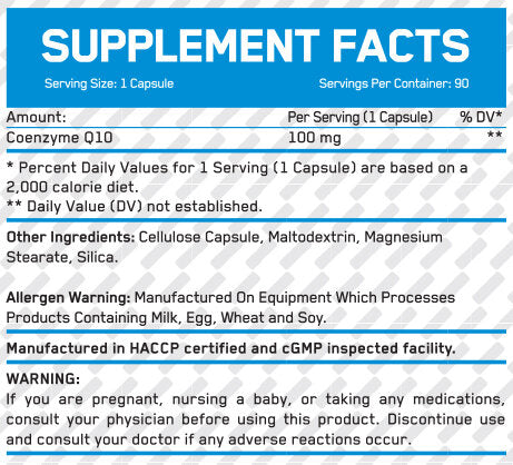 Visoka potencial Co-Q10 100 mg / 90 VCAPS