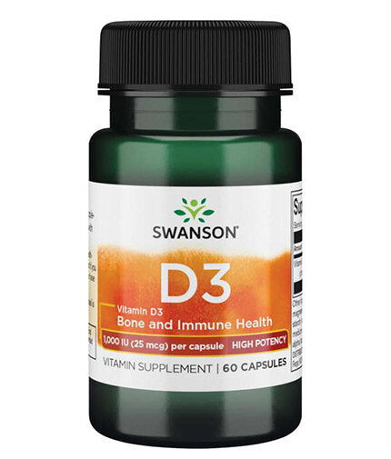 Visoka potenca Vitamin D3 1000 iu - 60 kapsul