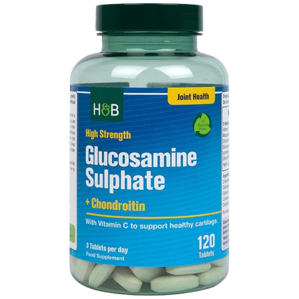 Visoka trdnost glukozamin sulfat + hondroitin - 120 tablet