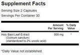 Sveti izvleček bazilike (Tulsi) 400 mg - 60 kapsul