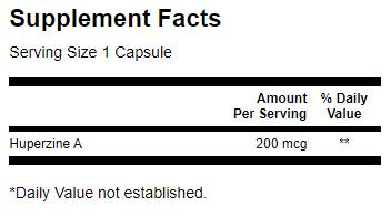 Huperzine A 200 mcg - 30 kapsul