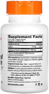 Hidrolizirani keratin 500 mg | s Keraglo® - 60 kapsul