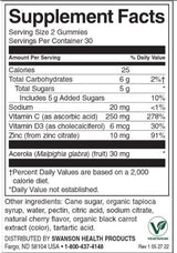 Imunski poveljnik gumi z Acerolo, cinkom in vitaminom C&D | Češnja - 60 žvečilnih tablet
