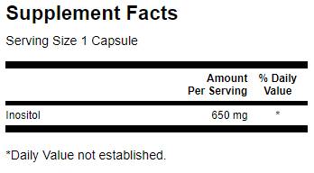 Inositol 650 mg - 100 kapsul