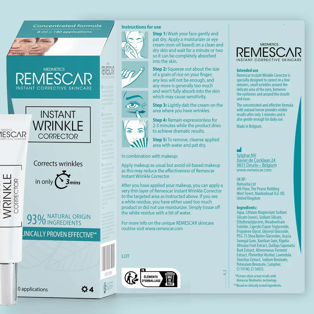 Remescar Instant Wrkle Corrector - korektor gub s takojšnjim učinkom (180 aplikacij)