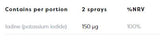 Jodni peroralni razpršilec 150 mcg - 26 ml