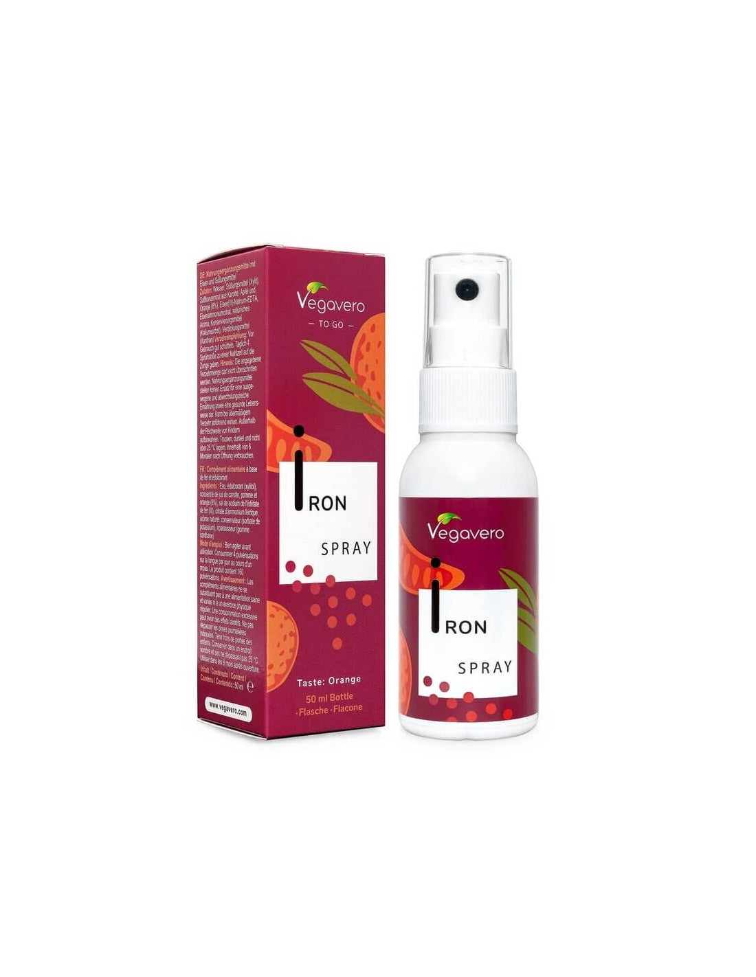 Iron Spray/pršilo za ustno votlino, 50 ml, 100% vegansko <tc>Vegavero</tc>