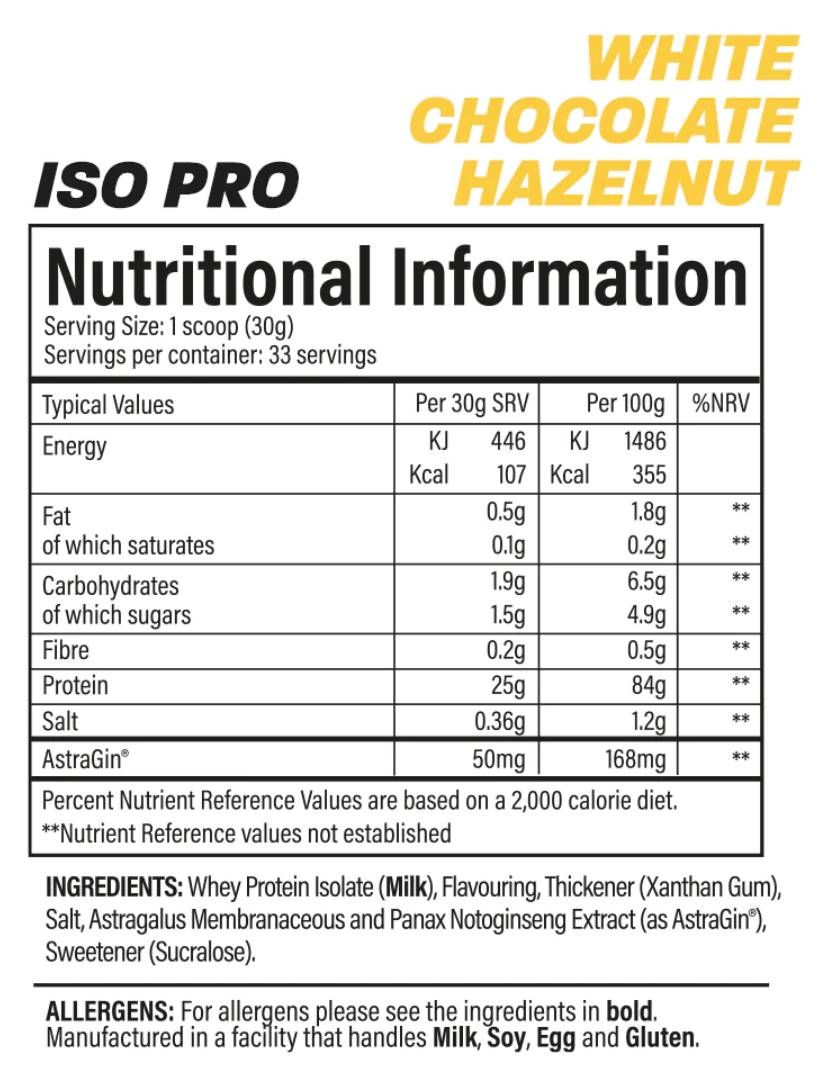 ISO Pro | 100% izolat sirotkinih beljakovin - 1000 gramov