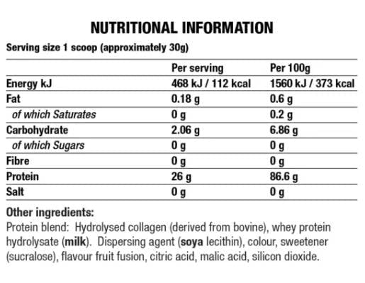 Sočni protein v2 | s hidroliziranim kolagenom in sirotkinim hidrolizatom - 1800 gramov