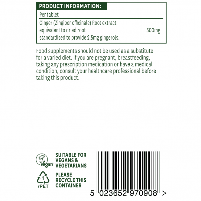 Ingverjev koren 500mg 90 tablet Natursaid