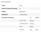 3 -kreatinski malat 1250 Xtracaps - 360 kapsul