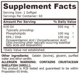 Krilovo olje 500 mg - 60 mehkih kapsul <tc>Pure Nutrition</tc>