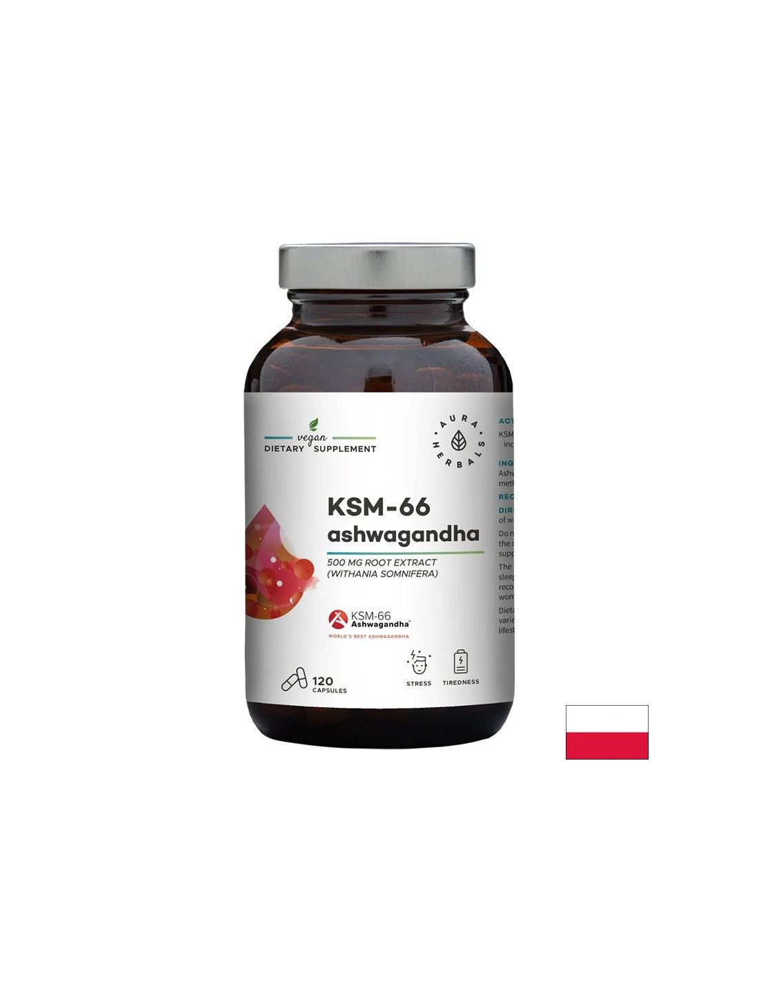 Stres in dobro razpoloženje - Ashwagandha (KSM -66), 200 mg x 120 kapsul