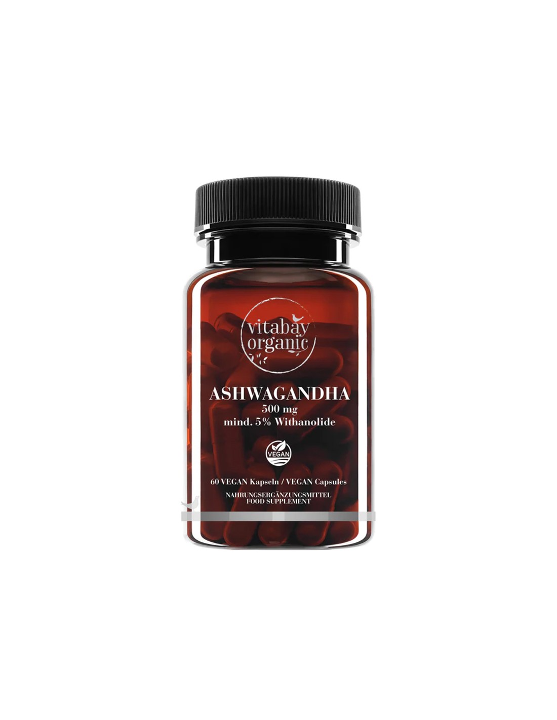 Stres in dobro razpoloženje - Ashwagandha KSM -66 Organic, 500 mg x 60 kapsul