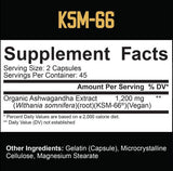KSM -66® Organic Ashwagandha 600 mg - 90 kapsul