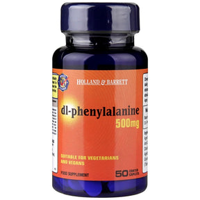 DL-Phenylalanine / DLPA 500 mg - 50 caplets - Nutra Best Europe