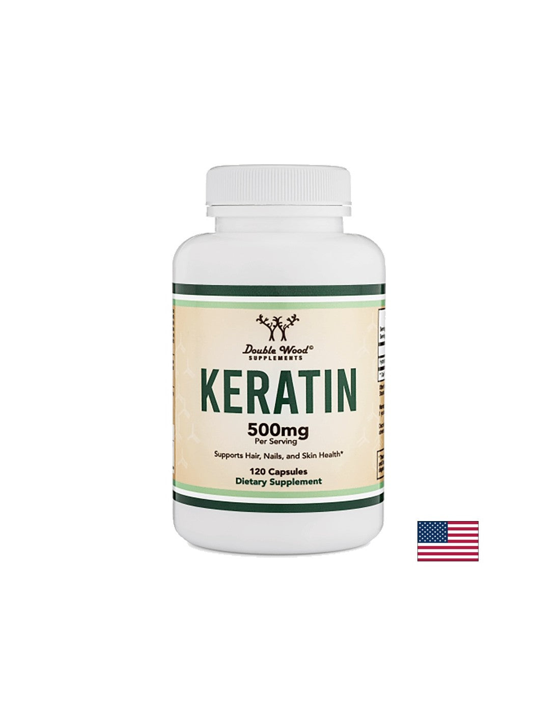 Keratin, 120 kapsul <tc>Double Wood</tc>