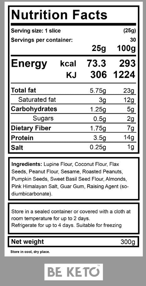 Keto mešanica za peko kruha - 300 gramov