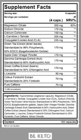 Keto Burn + kofein - 180 kapsul