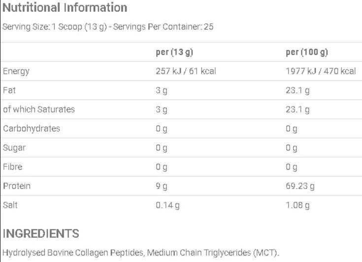 Keto kolagen | z mct oljem - 130 gramov