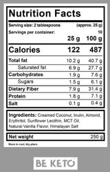 Keto krema | Mandlje in vanilija + mct - 250 gramov