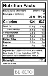 Keto krema | Macadamia + MCT - 250 gramov