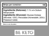 Ketonski in glukozni testni trakovi - 100 psov.