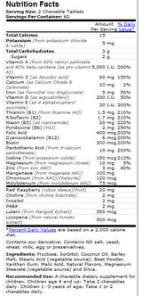 Otroški vits - 120 žvečilnih tablet