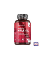 Nega srca, možganov in vida - Antarktično kril olje 600 mg, 180 kapsul softgela - kril olje