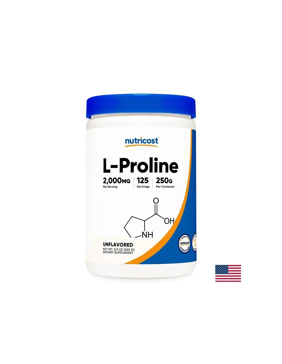 Kosti in sklepi - L -prolin, 2000 mg x 250 g, prah