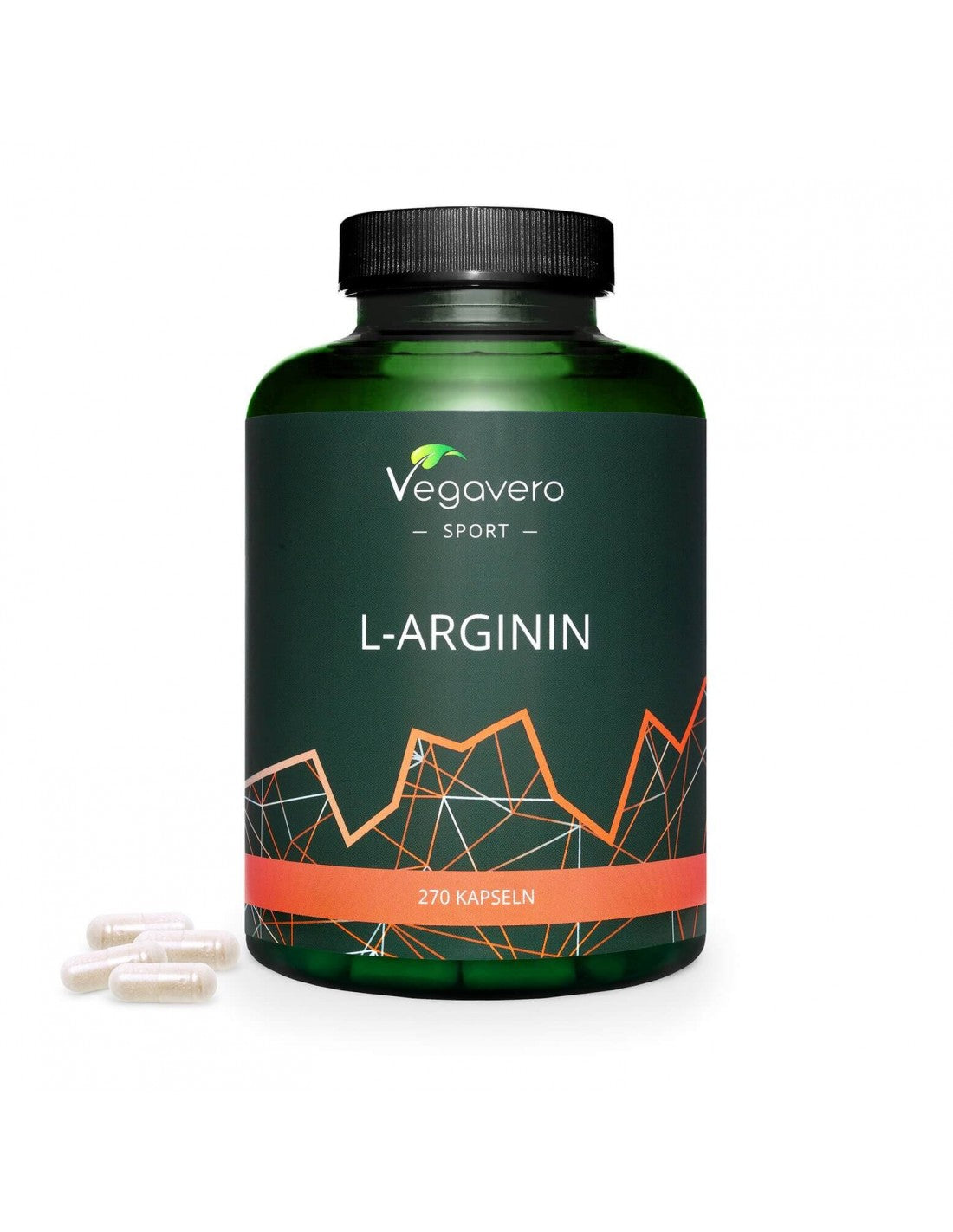 L-arginin, 270 kapsul, 100% vegansko <tc>Vegavero</tc>