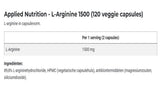L -arginin 1500 - 120 kapsul