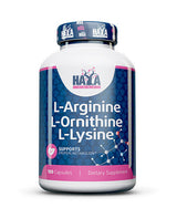 L-arginin / L-Ornitin / L-lizin / 100 kap.