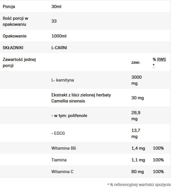 L-karni tekočina | L -karnitin - 1000 ml