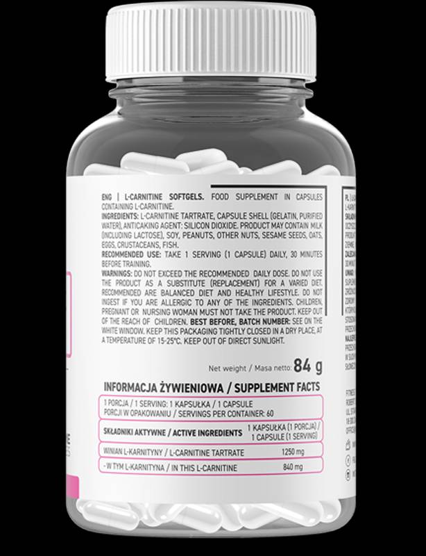 L-karnitin 1250 mg 60 kapsul