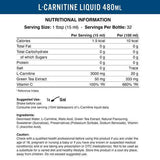 L -karnitin tekočina 3000 z zelenim čajem - 480 ml