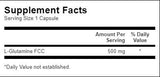L -glutamin 500 mg - 100 kapsul