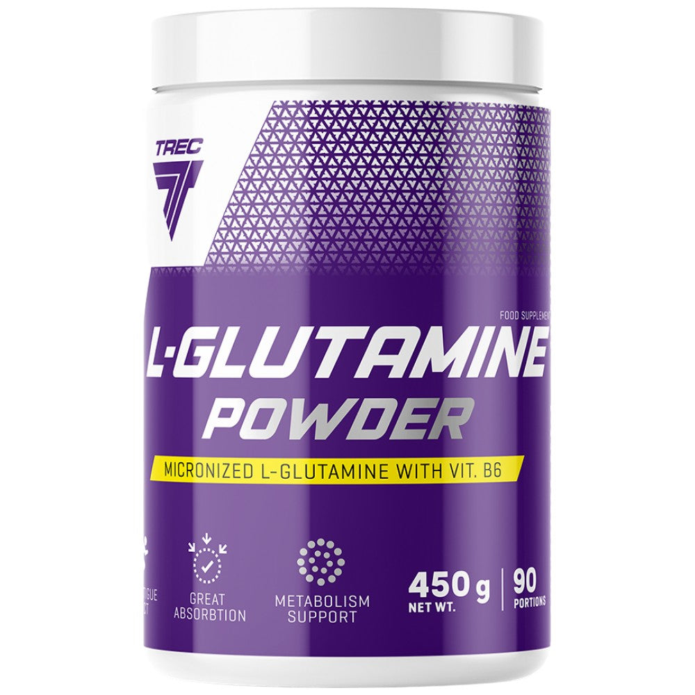 L-glutamin v prahu | Mikroniziran glutamin z VIT. B6 - 450 gramov