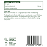 L-lizin 1000mg 60 tablet Natursaid