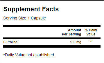 L -prolin 500 mg - 100 kapsul